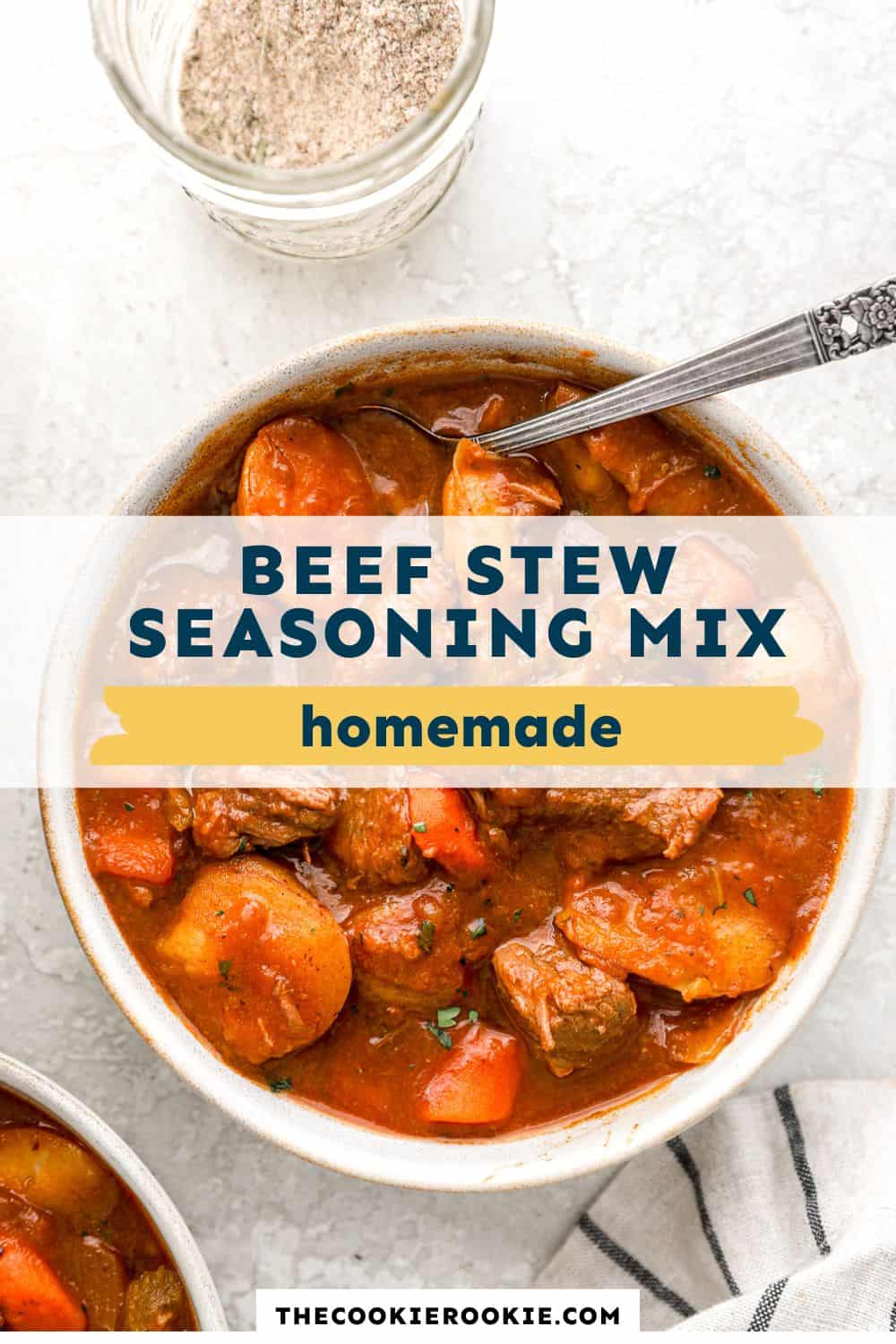 beef stew seasoning mix pin image