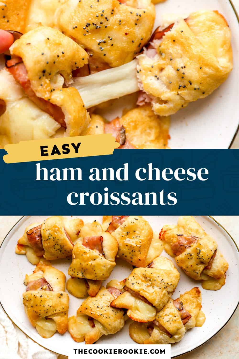 ham and cheese croissants pin image