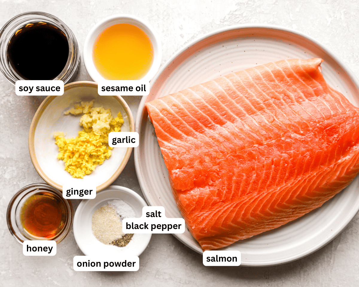 Air fryer salmon bites ingredients
