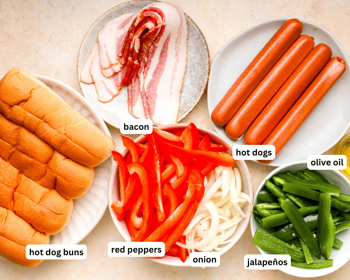 Mexican hot dogs ingredients