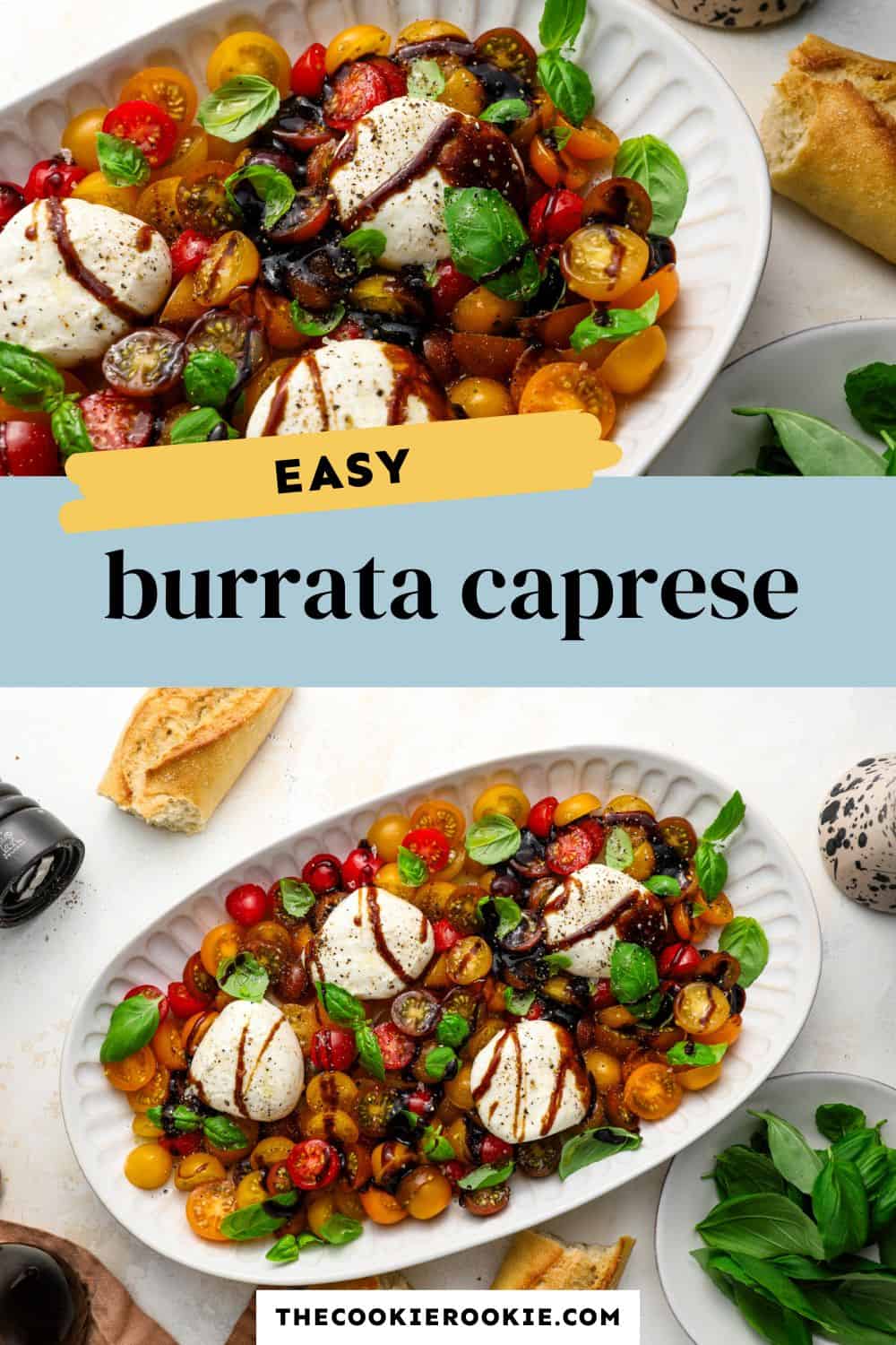 burrata caprese pin image