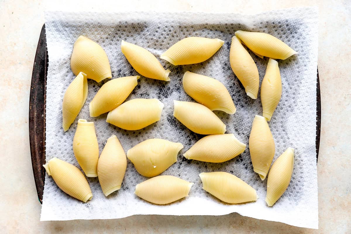 dried jumbo shells for Italian stuffed shells