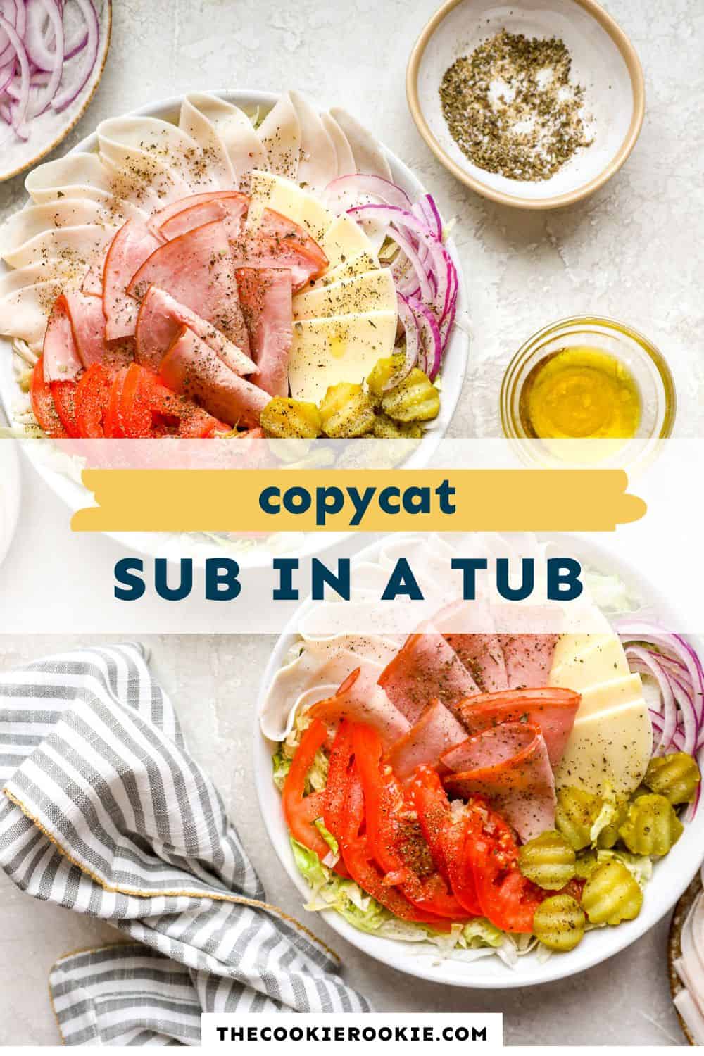 sub in a tub pin image