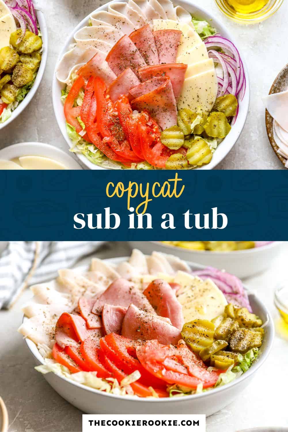 sub in a tub pin image