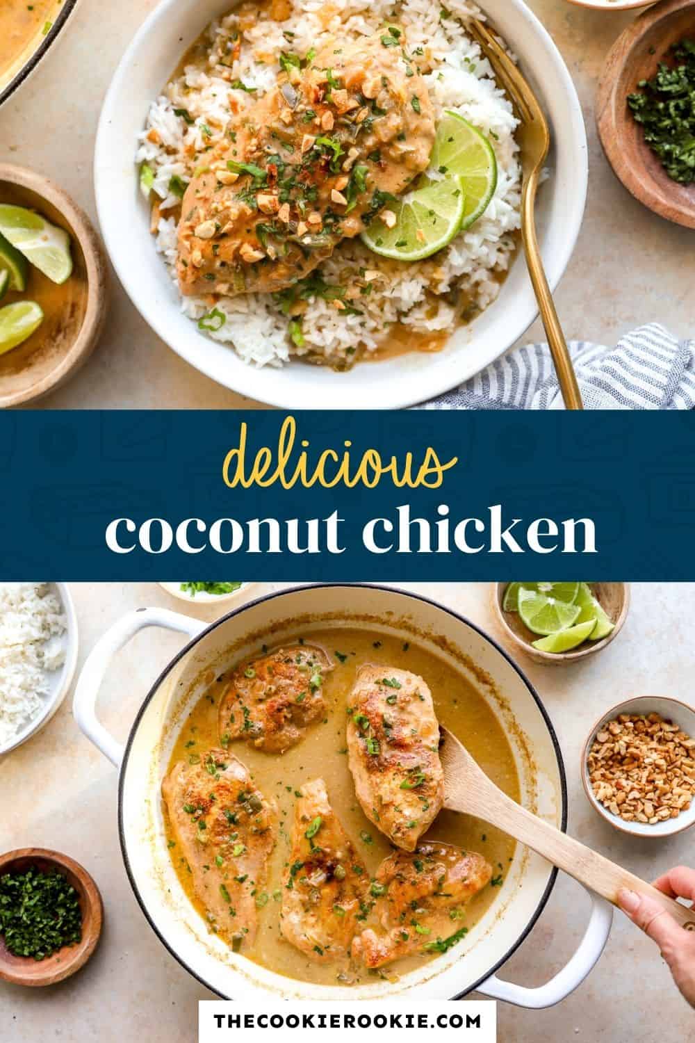 coconut chicken pin image