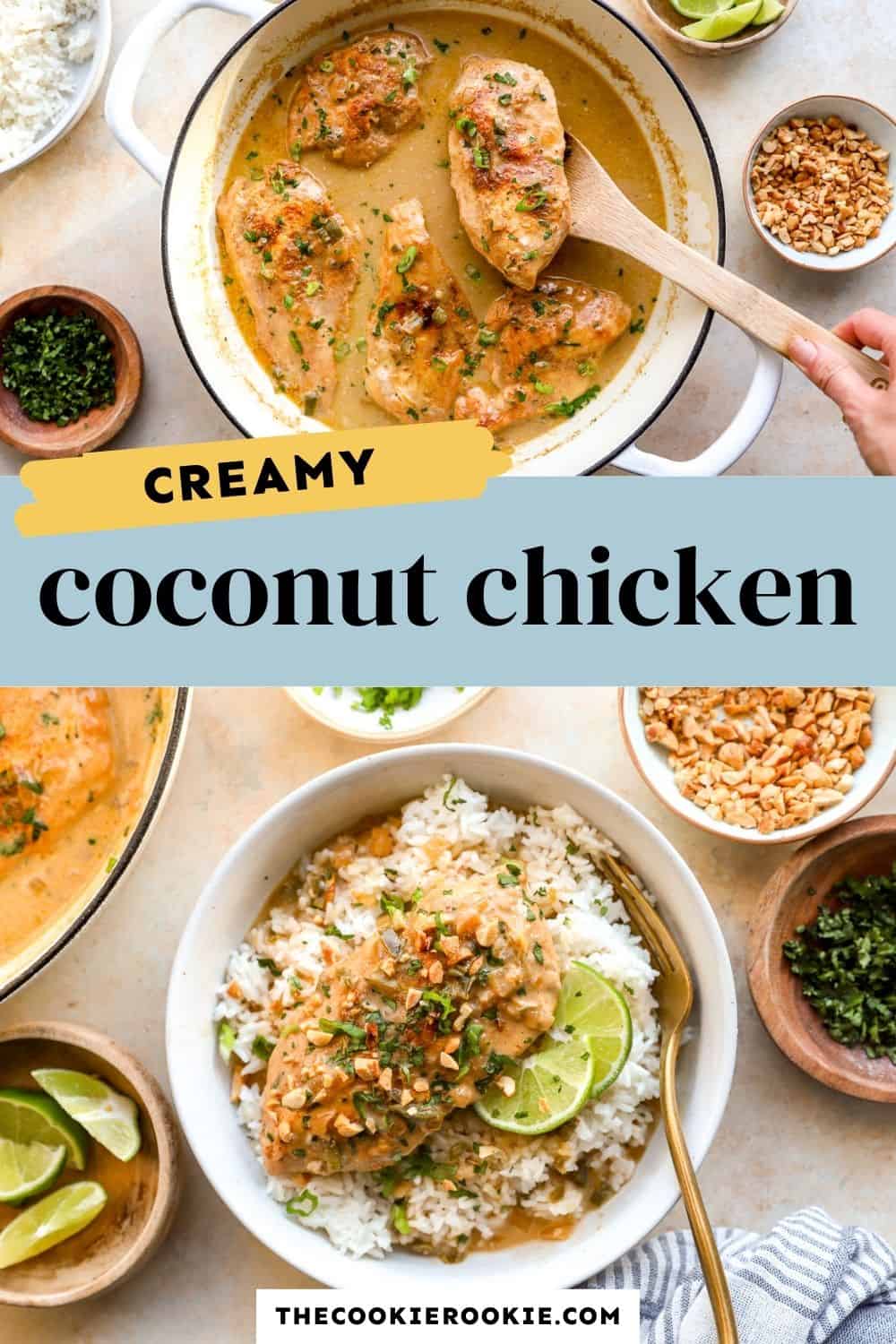 coconut chicken pin image