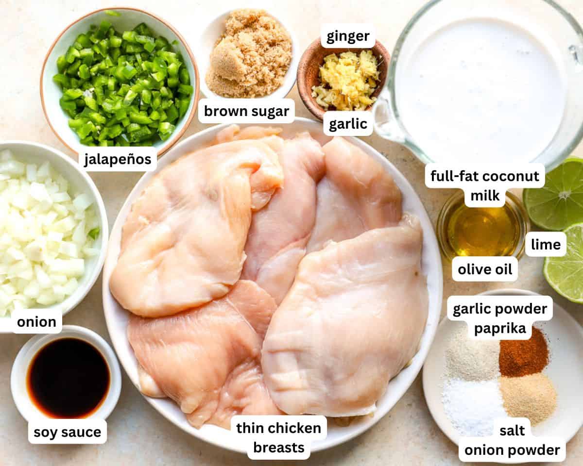 coconut chicken ingredients