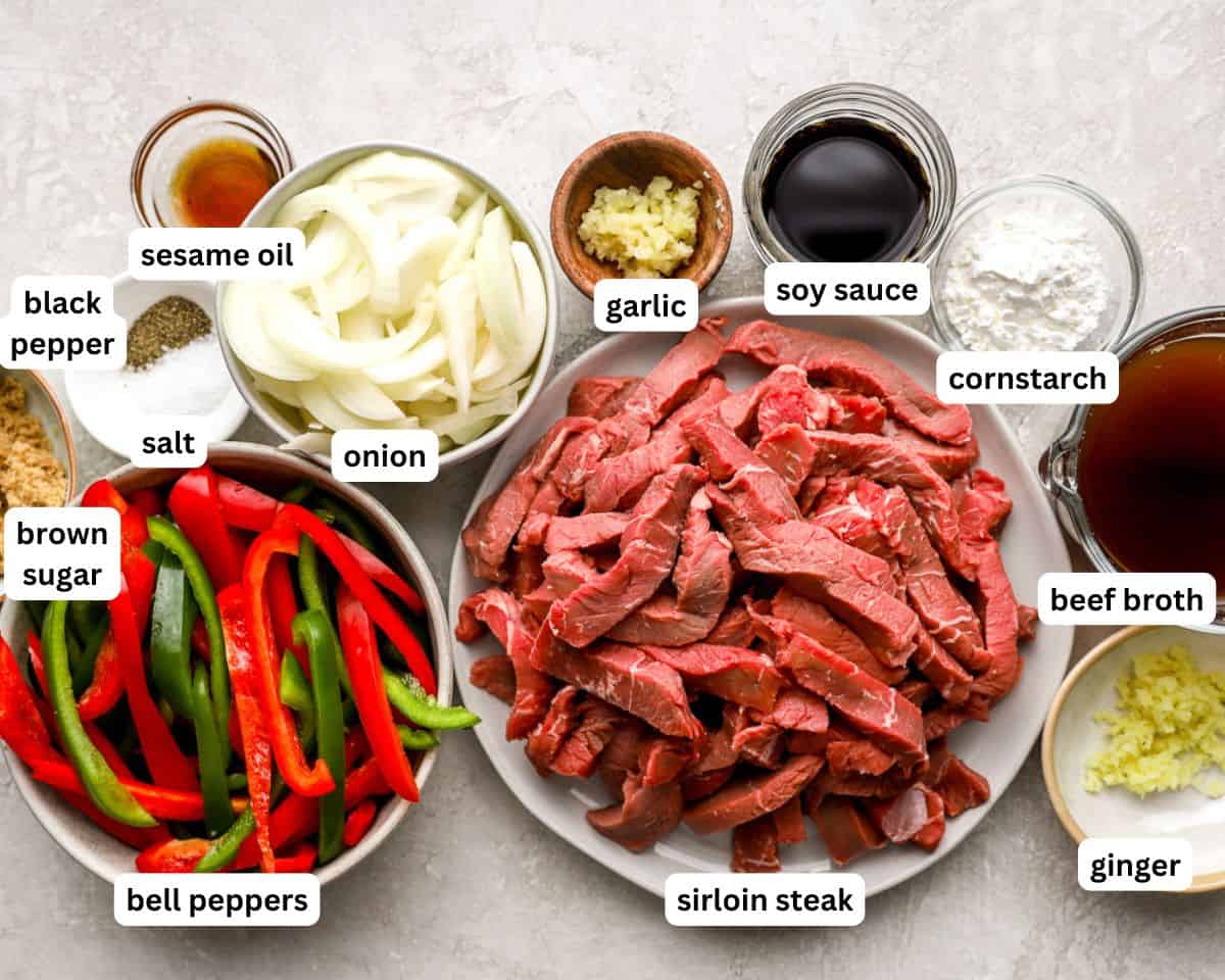 Crockpot pepper steak ingredients