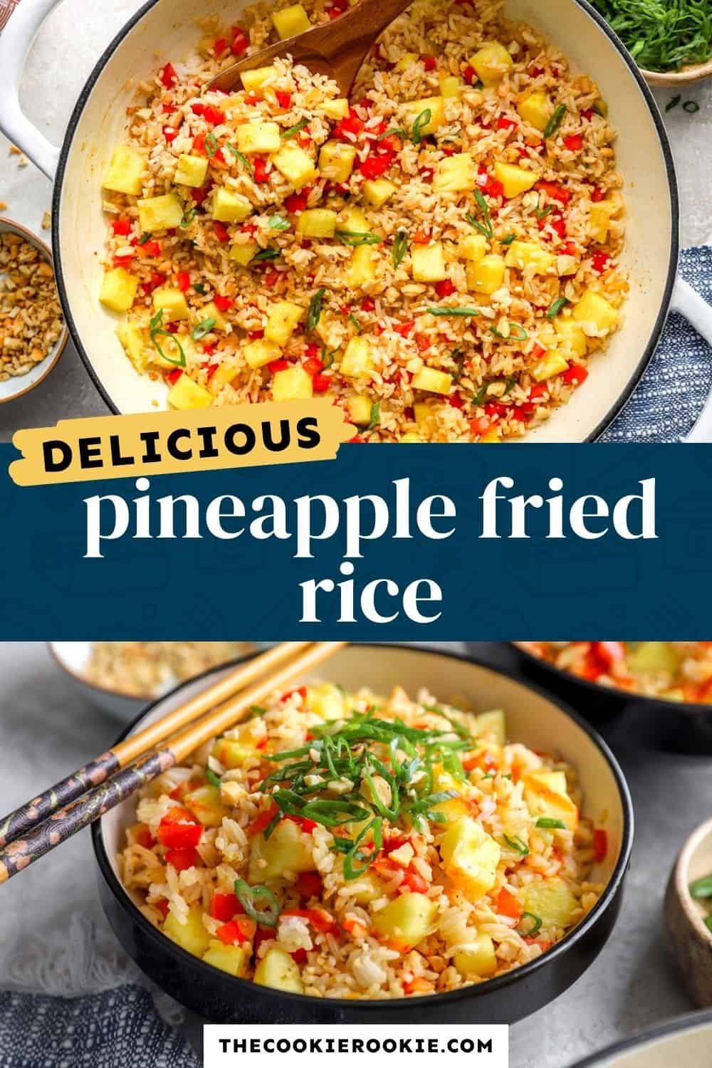 pineapple fried rice pin image
