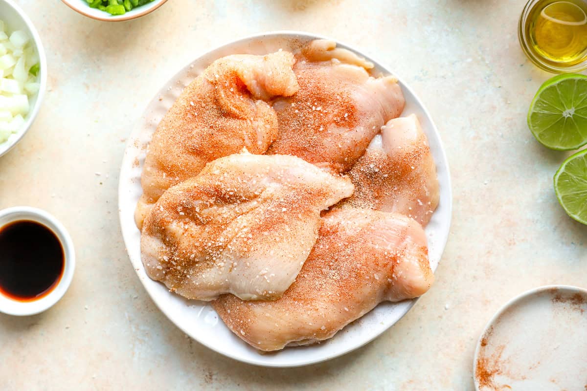 seasoned chicken breast for coconut chicken