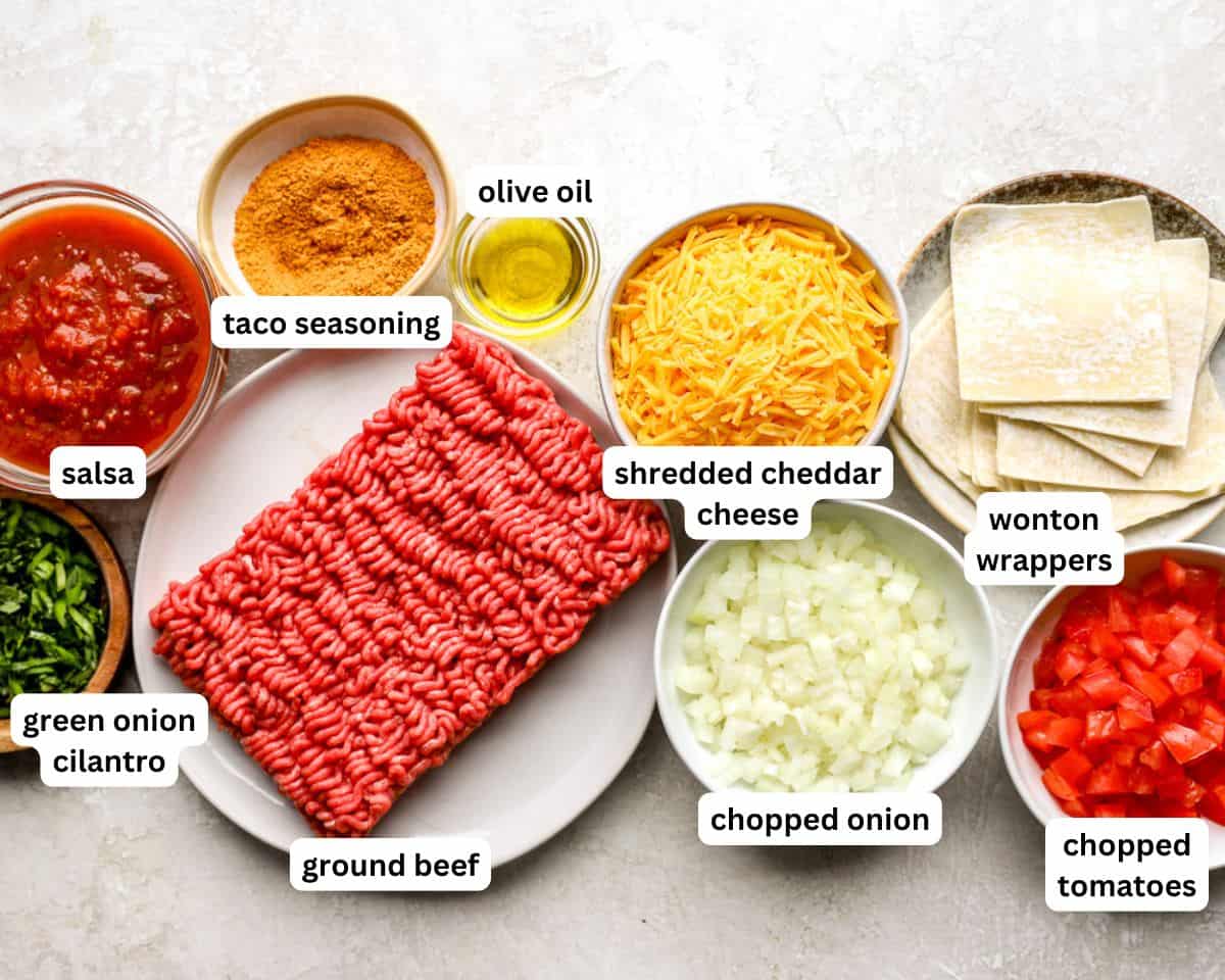Taco cups ingredients