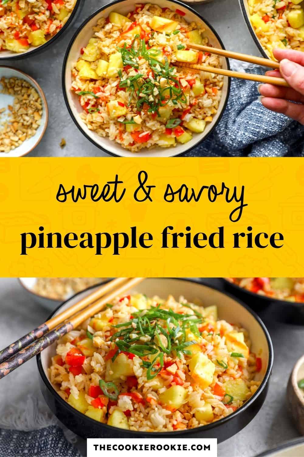 pineapple fried rice pin image
