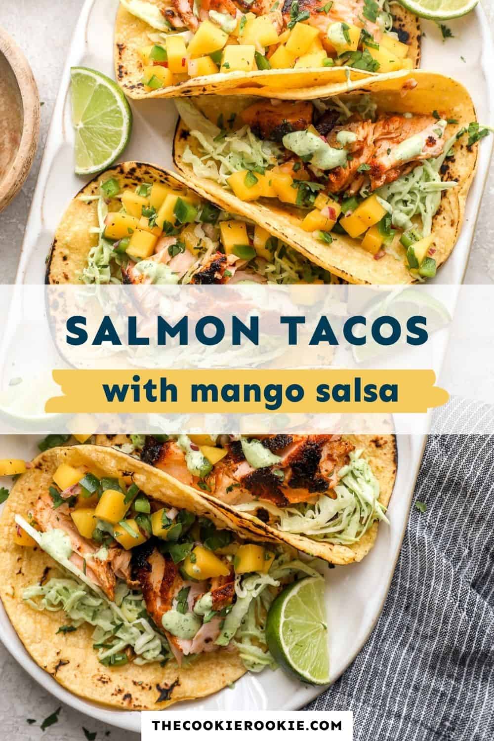 salmon tacos pin image
