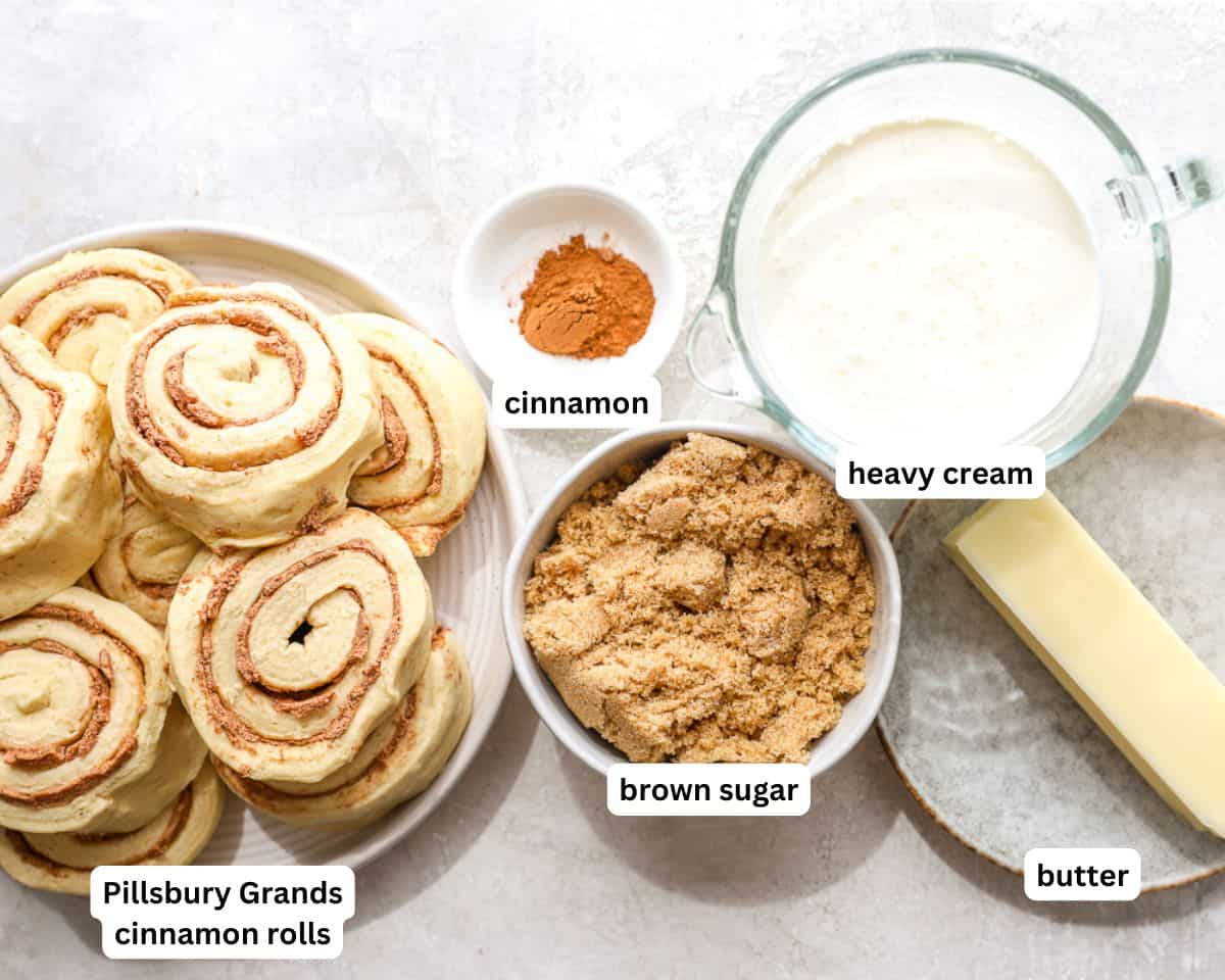Heavy cream cinnamon rolls ingredients