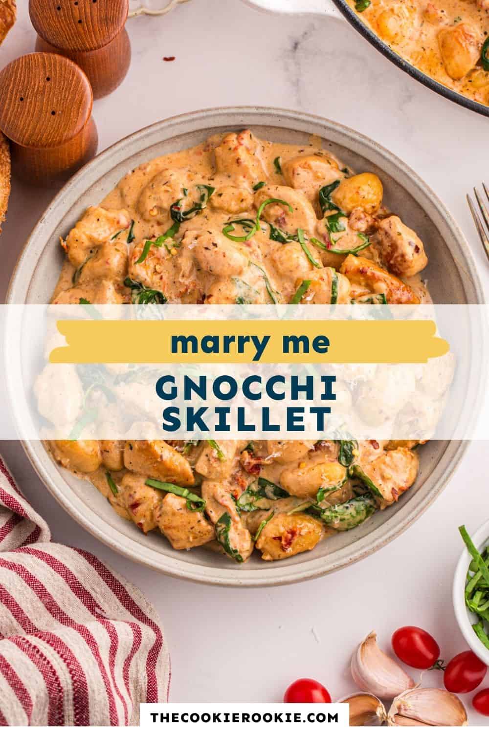 marry me gnocchi skillet pin image