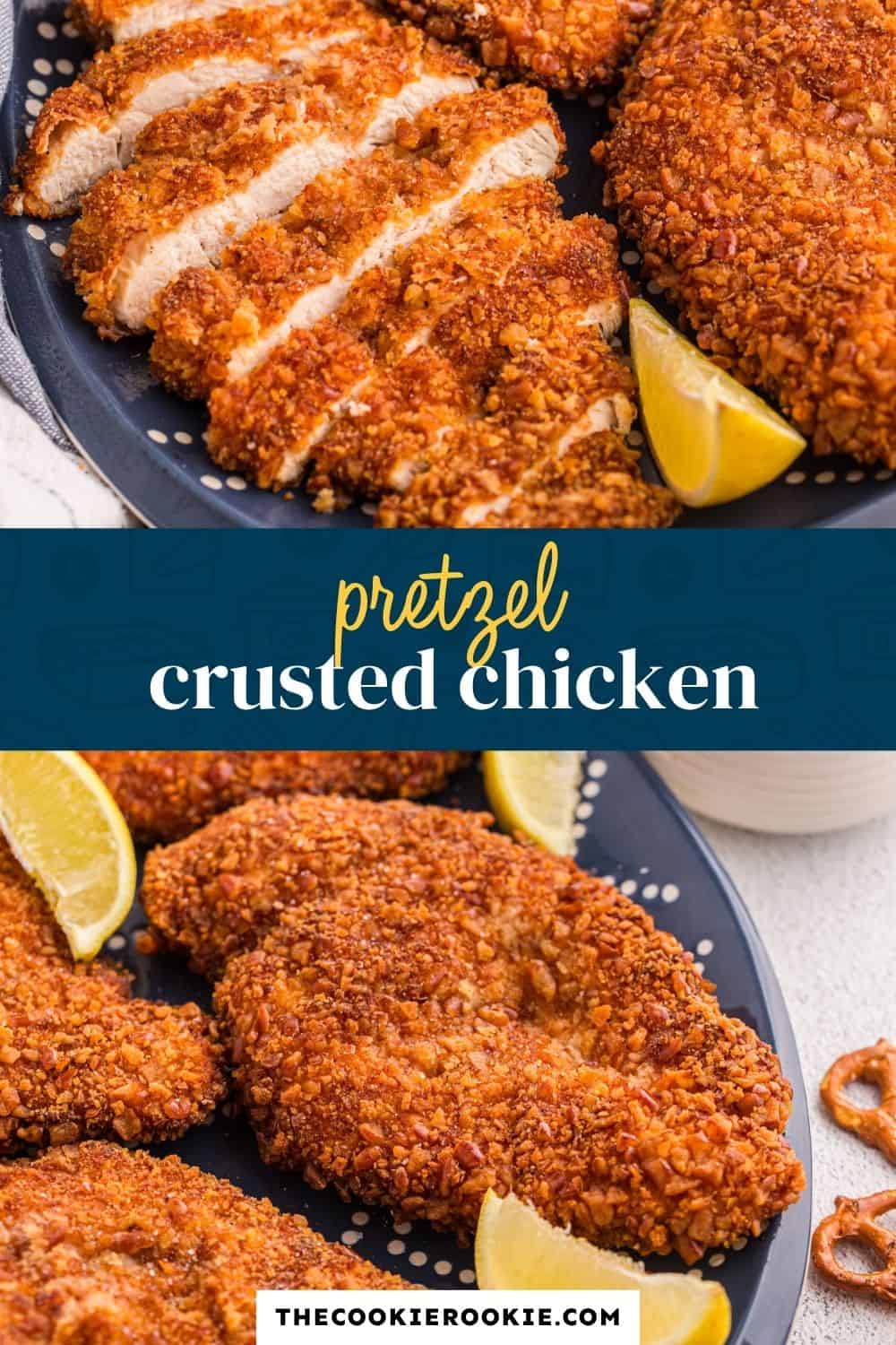 Pretzel Crusted Chicken pin image