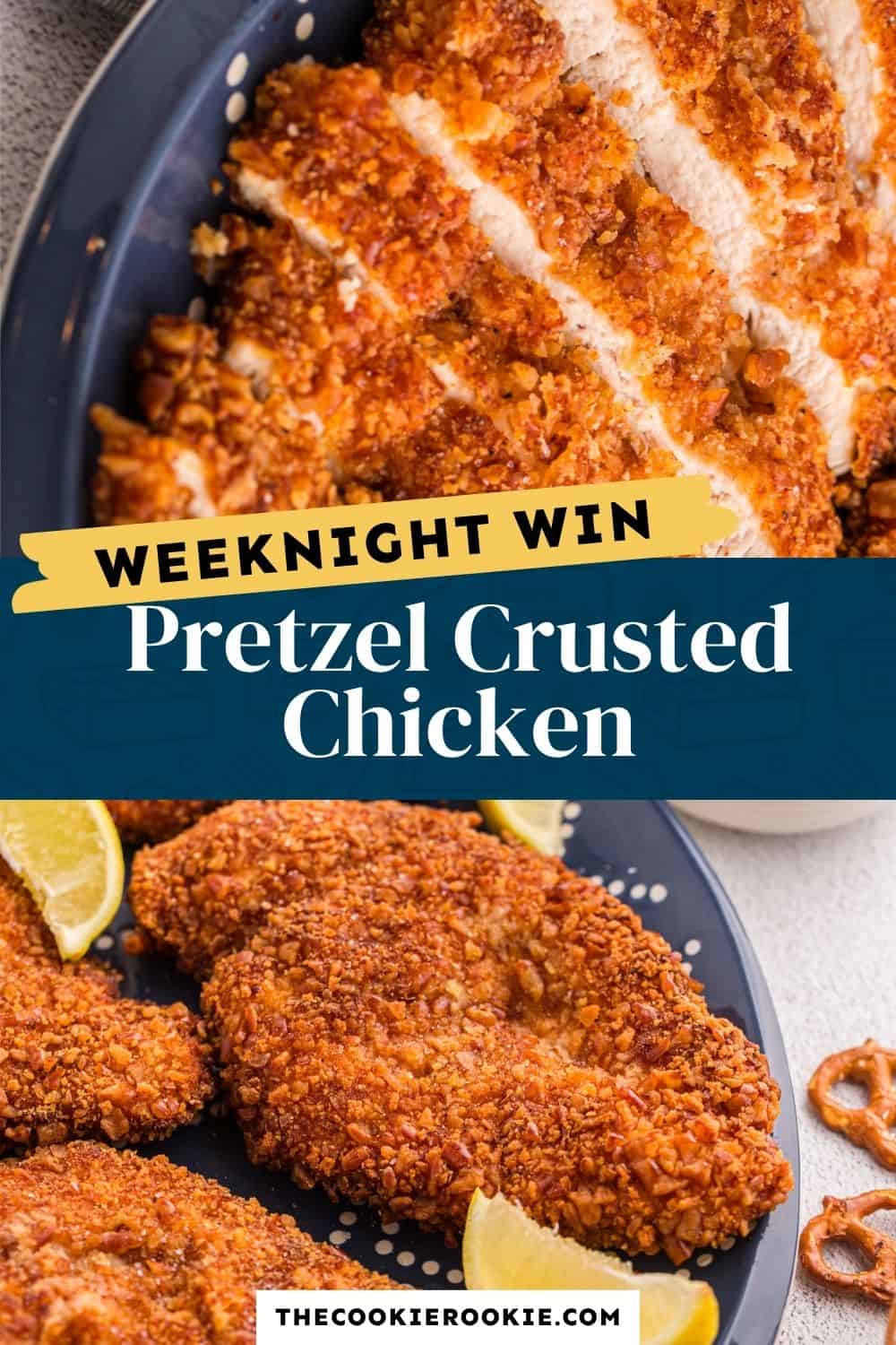 Pretzel Crusted Chicken pin image