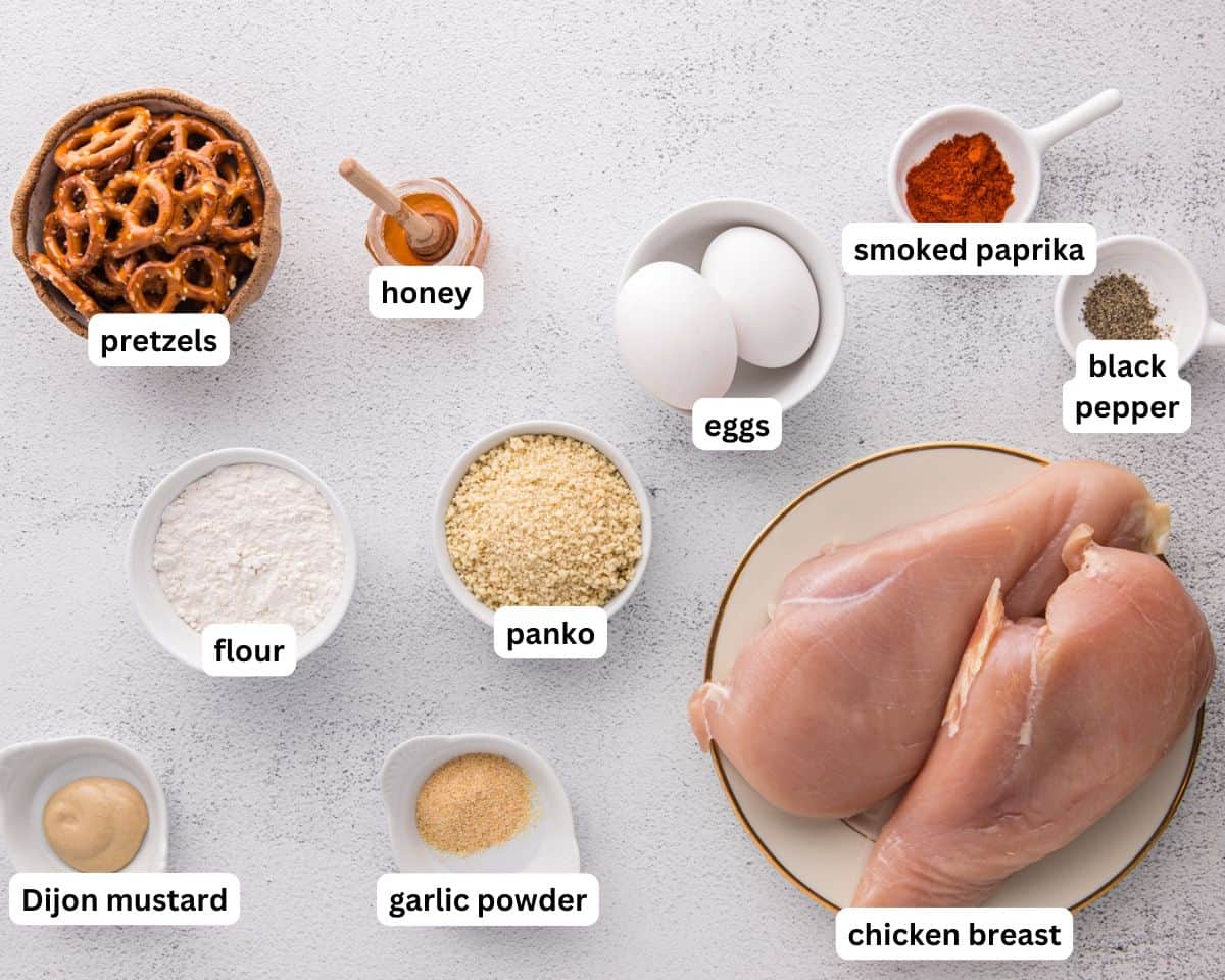 pretzel crusted chicken ingredients