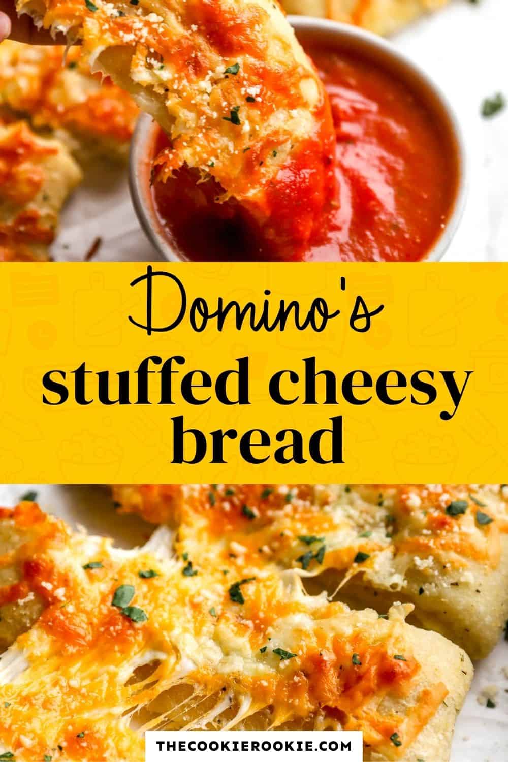 Domino's stuffed cheesy bread pin image