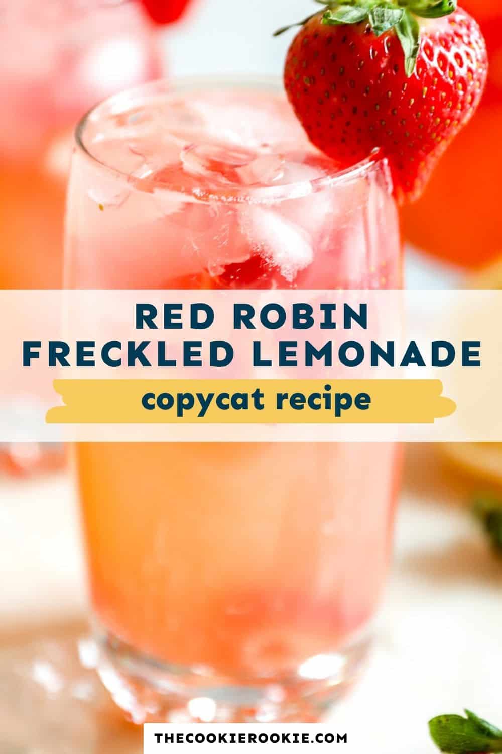 Immagine della spilla di limonata lentigginosa Red Robin