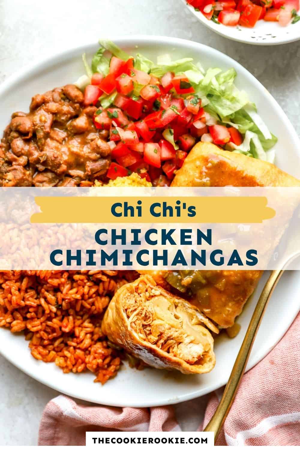 Chi Chi's Chicken Chimichangas pin image