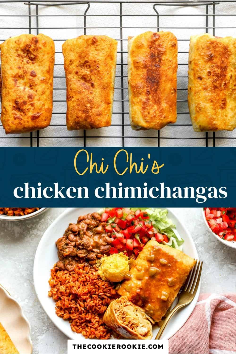 Chi Chi's Chicken Chimichangas pin image