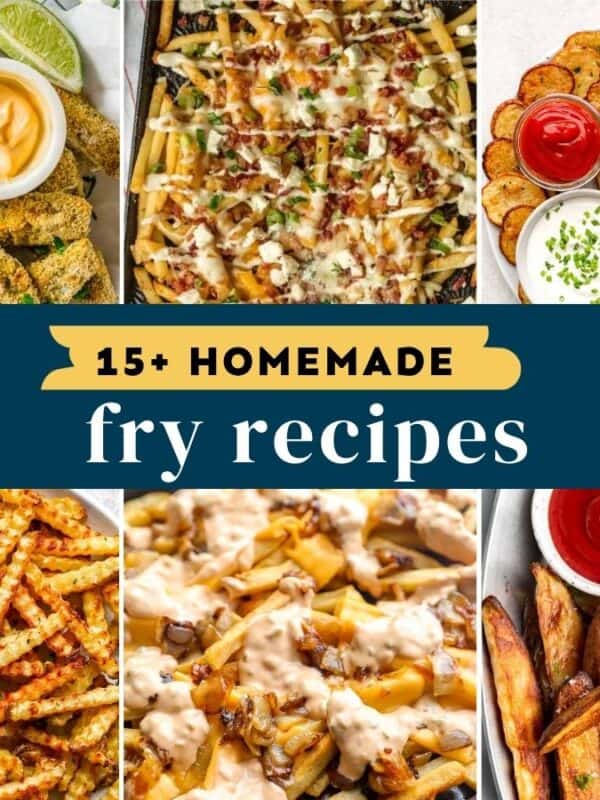 homemade fry recipes collage