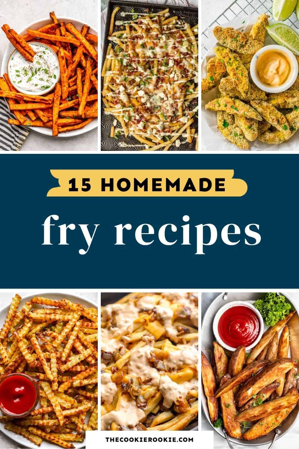 homemade fry recipes pin image